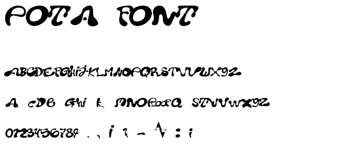 pota font font