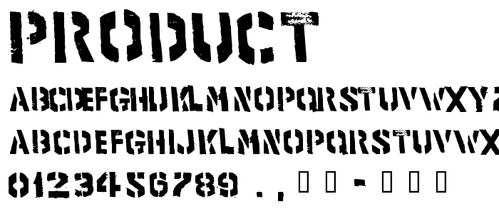 product font