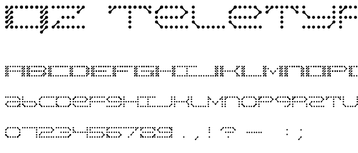 QZ Teletype II font