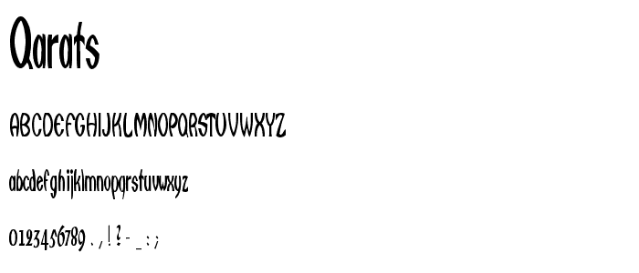 Qarats font