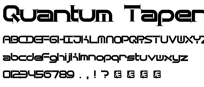 Quantum Taper (BRK) font