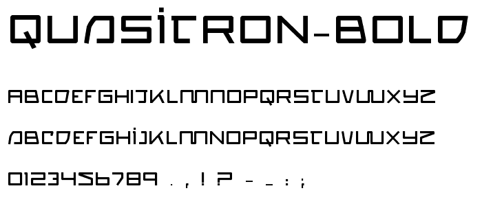 Quasitron Bold font