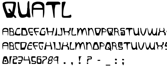 Quatl font