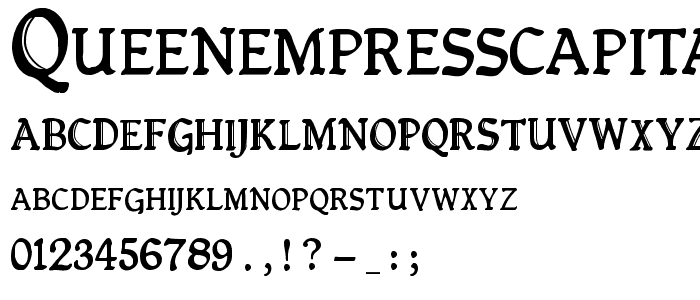 QueenEmpressCapitals font