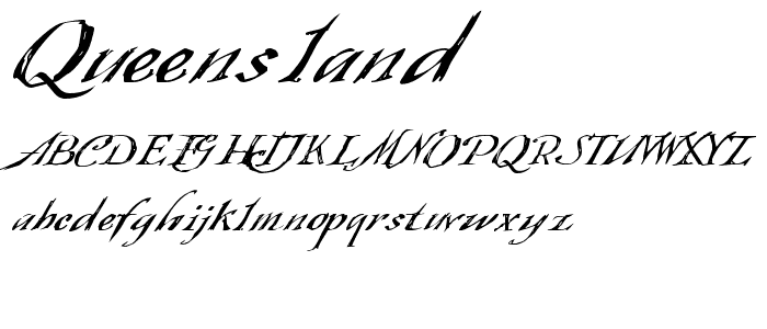 Queensland font