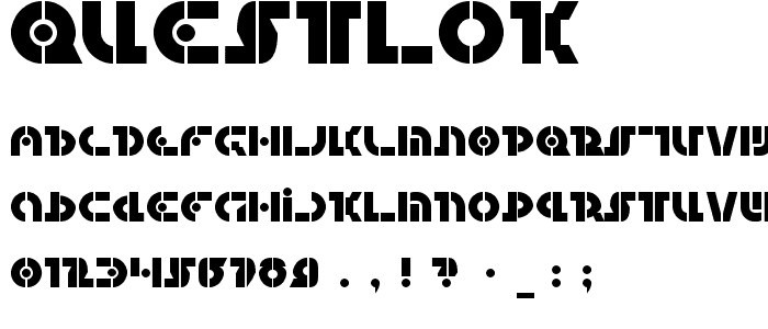 Questlok font