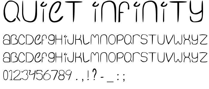 Quiet Infinity font