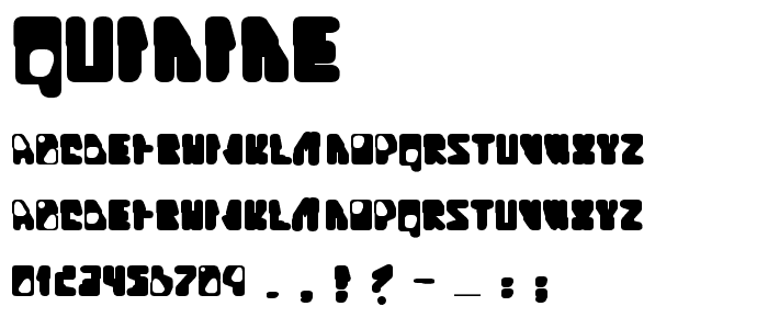 Quinine font