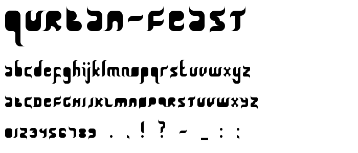 Qurban Feast font