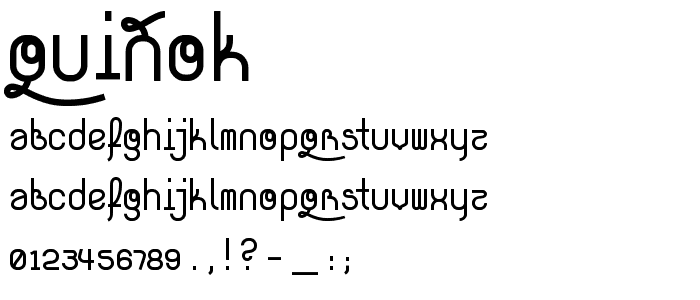 quiñok font