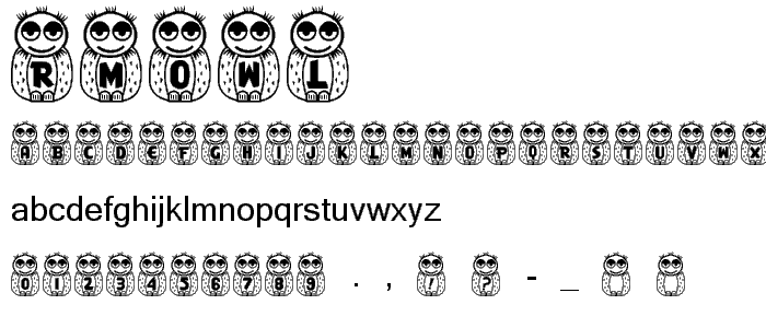 RMOwl font