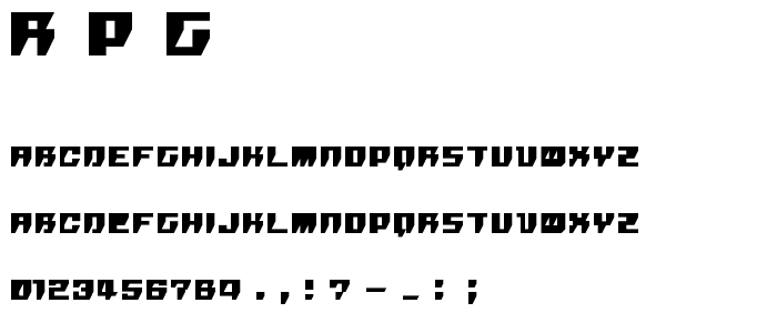 R_P_G_ font