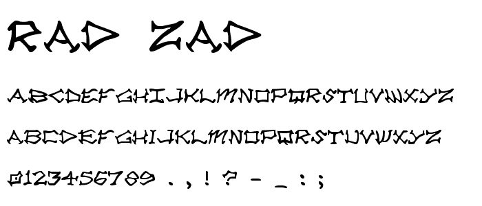 Rad Zad font