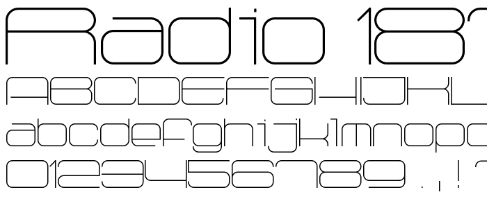 Radio 187_5 font