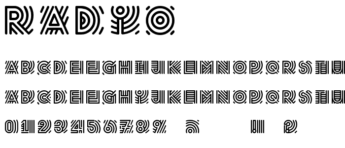 Radio font