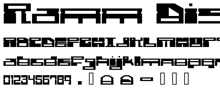 Ramm disc font