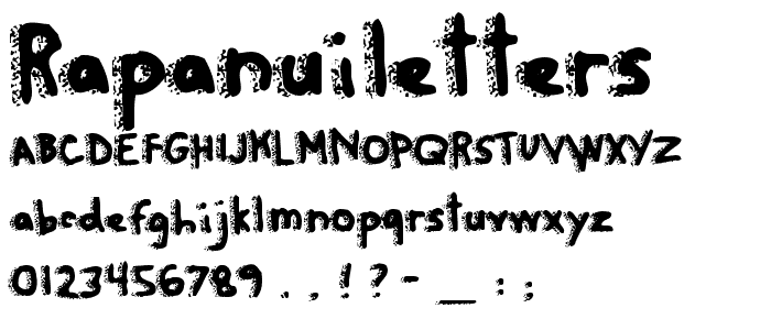 RapaNuiLetters font