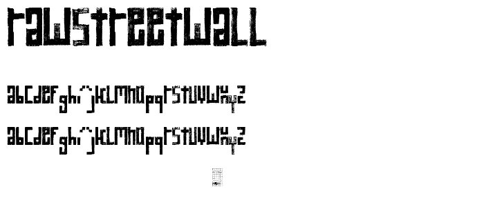 RawStreetWall font