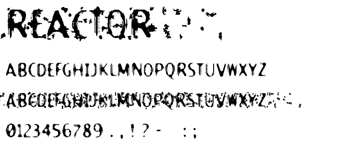 Reactor font