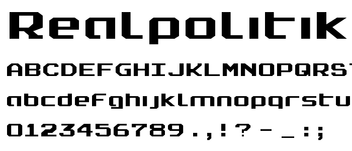 Realpolitik Expanded font