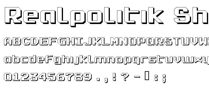 Realpolitik Shadow font