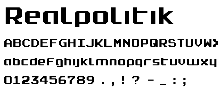 Realpolitik font