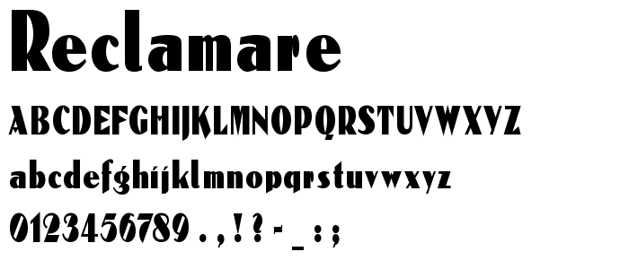 Reclamare font