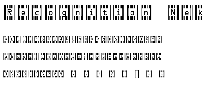 Recognition Nekkid font