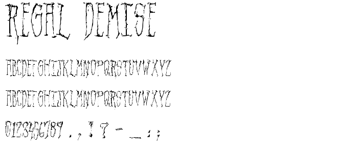 Regal Demise font