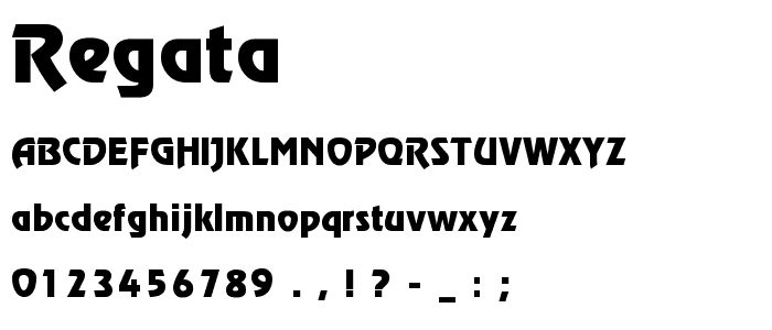 Regata font