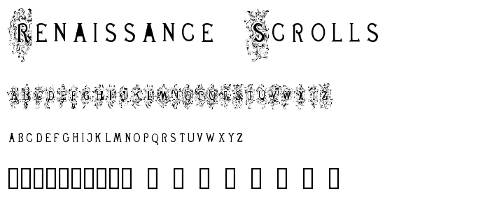 Renaissance Scrolls font