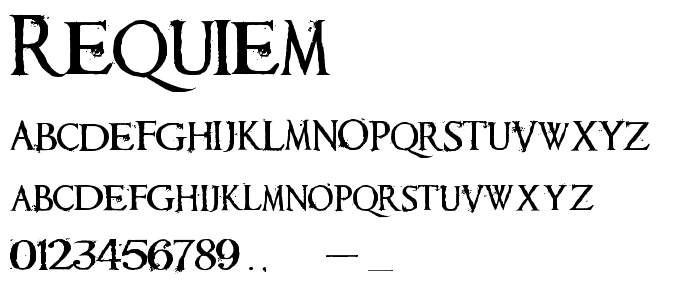 Requiem font