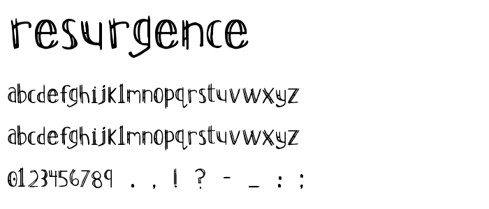 Resurgence font