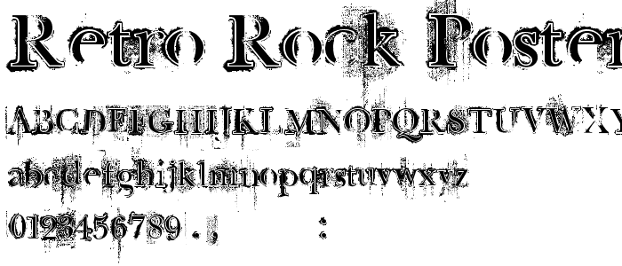 Retro Rock Poster font