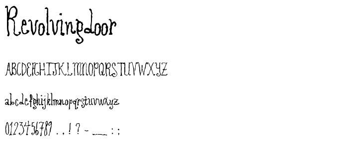 RevolvingDoor font