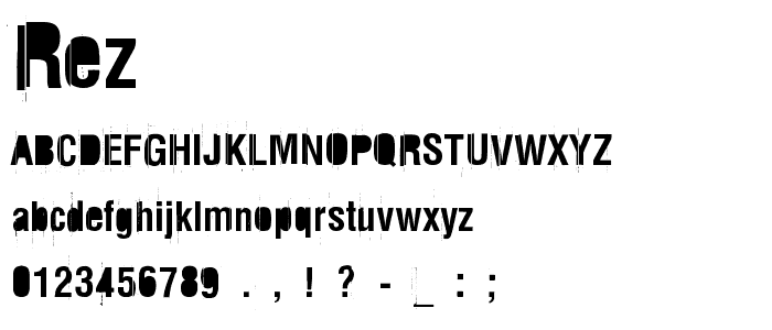 Rez font