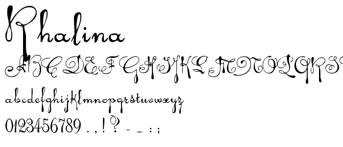 Rhalina font