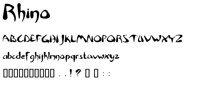 Rhino font