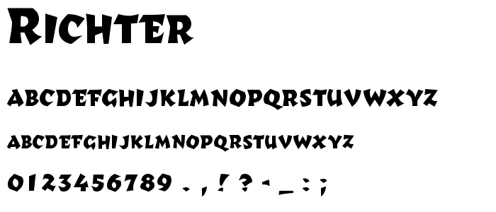 Richter font