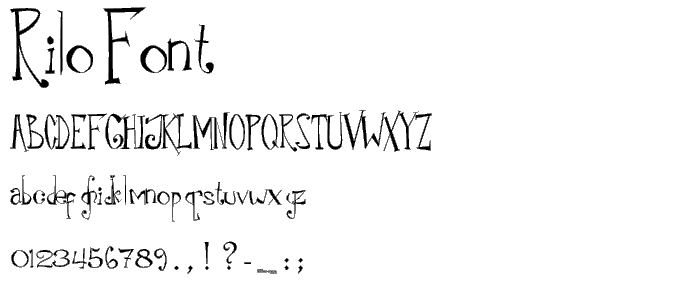 Rilo font