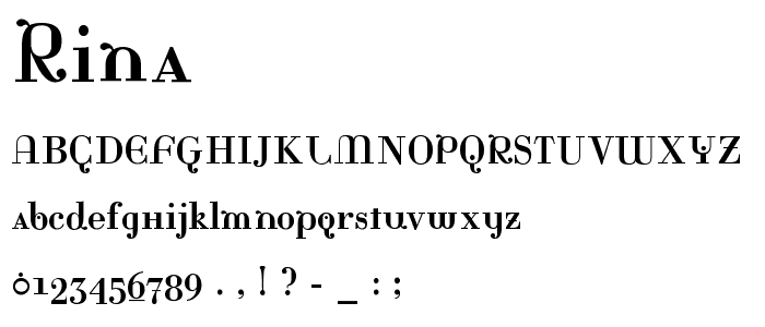 Rina font