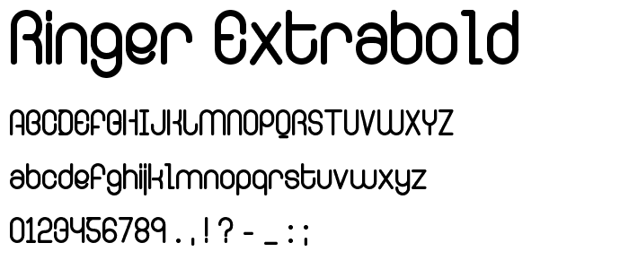 Ringer ExtraBold font