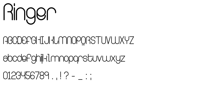 Ringer font