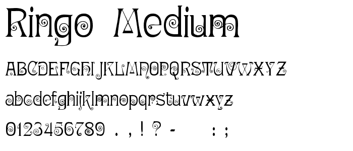 Ringo Medium font