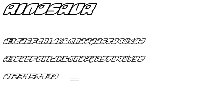 Rinosaur font