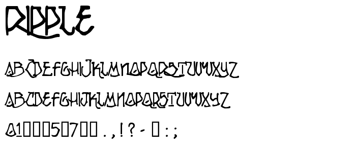 Ripple font