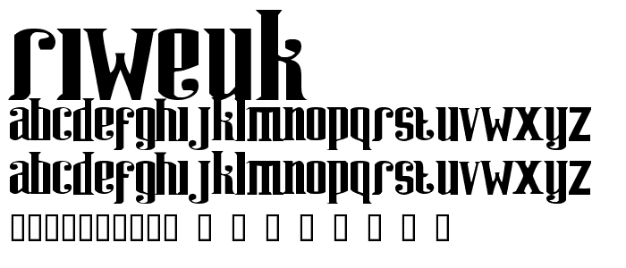 Riweuk font