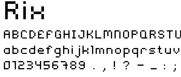 Rix font