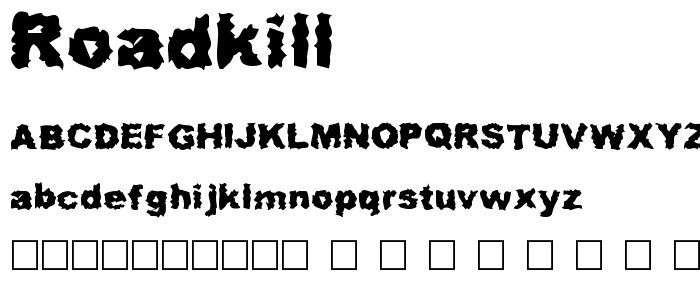 RoadKill font