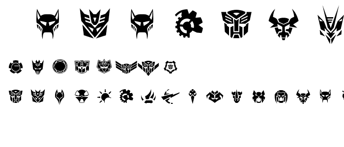 RobofanSymbols font